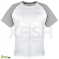 Shimano Shm Short Sleeve Horgász Póló Fehér M