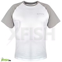 Shimano Short Sleeve T Shirt Horgász Póló Fehér Xxxl