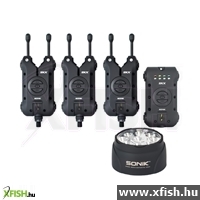Sonik Skx 3+1 Elektromos Kapásjelző Szett + Bivvy Lámpa