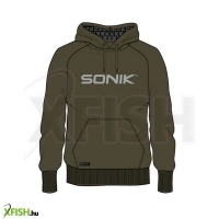 Sonik  Hoody Kapucnis Melegítő Felső Zöld M