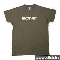 Sonik Raglan Horgász Póló Tea Zöld Xl