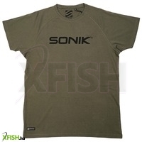 Sonik Raglan Horgász Póló Zöld Xxl