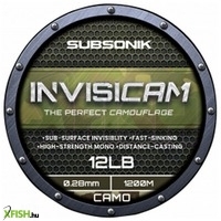 Sonik Subsonik Invisicam Monofil Zsinór 1200 M 0,31 mm Zöld Barna Fekete
