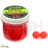 Stég Upters Method Ball Csali Imitáció Strawberry Eper 10 Mm 8 Db/Doboz