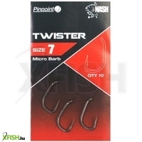 Nash Twister Pontyozó Horog Size 10 Micro Szakállas