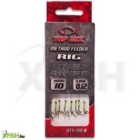 Top Mix Method Feeder Rig Előkötött Horog Csalitüskével 10-es 8db/csomag