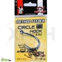 Top Mix Circle Barbless hook Method feeder Szakáll nélküli horog #6 10 db