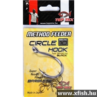 Top Mix Circle Barbless hook Method feeder Szakáll nélküli horog #10 - 10 db