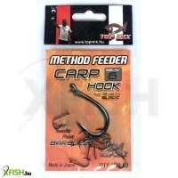 Topmix Method Feeder Carp Hook Barbless Szakáll Nélküli Pontyozó Horog 6-os 10db/csomag