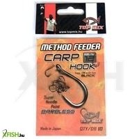 Topmix Method Feeder Carp Hook Barbless Szakáll Nélküli Pontyozó Horog 12-es 10db/csomag