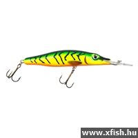 Mistrall Fox Deep Diver Wobbler Zöld Sárga Csíkos 100mm 15Gr 1db/csomag