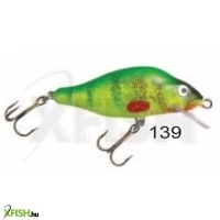 Mistrall Perch Floater Zöld Citromsárga Csíkos Wobbler 50mm 6Gr