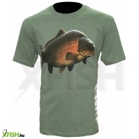Zfish Carp T-Shirt Olive Green Zöld Póló Xl