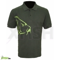 Zfish Carp Polo T-Shirt Olive Green Zöld Póló L