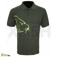 Zfish Carp Polo T-Shirt Olive Green Zöld Póló Xl