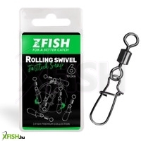 Zfish Rolling Swivel Fastlock Snap Forgós Kapocs 16-os 11Kg 10db/csomag