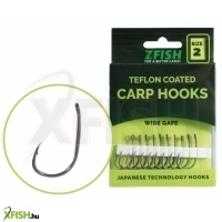 Zfish Teflon Hooks Wide Gape Pontyozó horog méret 2 10 db/csomag