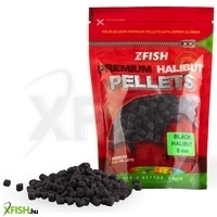 Zfish Premium Halibut Fúrt Horog Pellet Fekete Laposhal 8mm 200g
