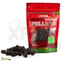 Zfish Premium Halibut Fúrt Horog Pellet Fekete Laposhal 14mm 200g