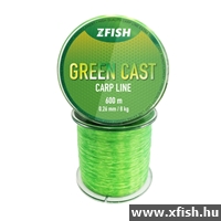 Zfish Green Cast Carp Line Monofil pontyozó zsinór zöld 600m 0,30 mm 11 kg