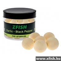 Zfish Pop Up Bojli 16Mm/60G Garlic - Black Pepper fokhagyma-bors