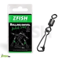 Zfish Rolling Swivel Hooked Snap Forgós Kapocs 10-es 21Kg 10db/csomag