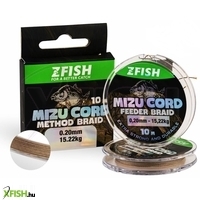Zfish Mizucord Method Feeder Braid Fonott Előkezsinór 10m 0.16mm 12.39Kg