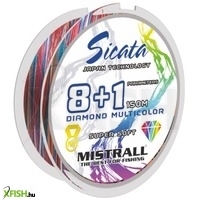 Mistrall Sicata 8+1 Blm Fonott Zsinór Színes 150m 0.16mm 16.20Kg
