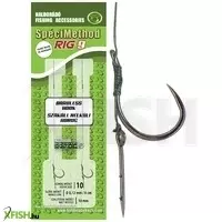 Haldorádó Spécimethod Rig9 Braid Csalitüskés Horogelőke 10 Mm 10 Barbless Szakáll Nélküli Horoggal 2 db/csomag