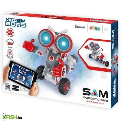 Blue rocket sam - építhető robot (130 db), telefonról irányítható