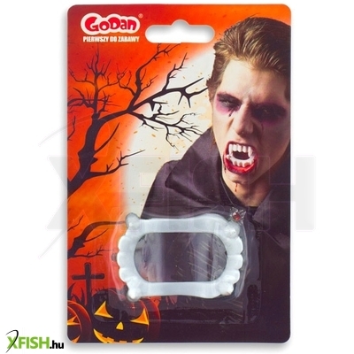 Műanyag vámpírfog - fehér