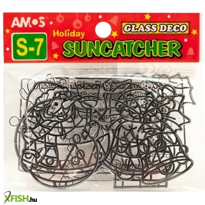 Amos festhető ablakdísz sablon, 6 db