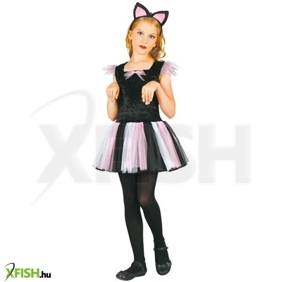 Cica jelmez - szoknyás, 110-120 cm