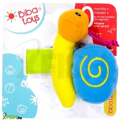 Biba toys tépőzáras csörgő csiga