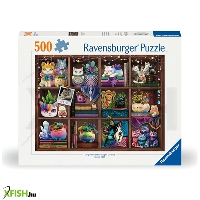 Ravensburger puzzle 500 db - cicamicák