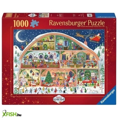 Ravensburger puzzle 1000 db - a mikulás műhelye
