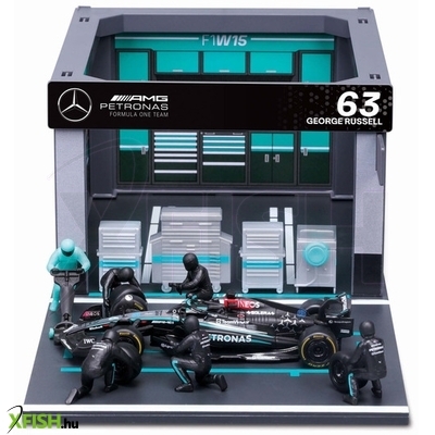 Bburago 1 /43 f1 versenyautó - mb amg w15 e performance bokszutca