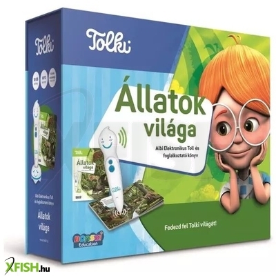 Tolki: Állatok világa interaktív foglalkoztató könyv - készletben