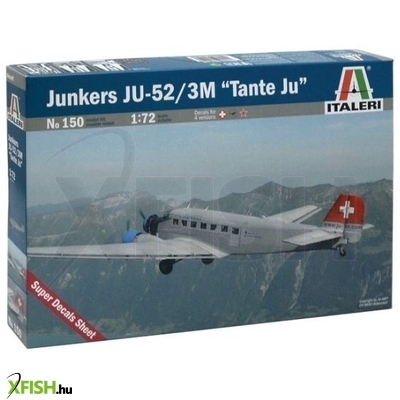 Italeri: Junkers JU-52 3/m TAN repülőgép makett, 1:72