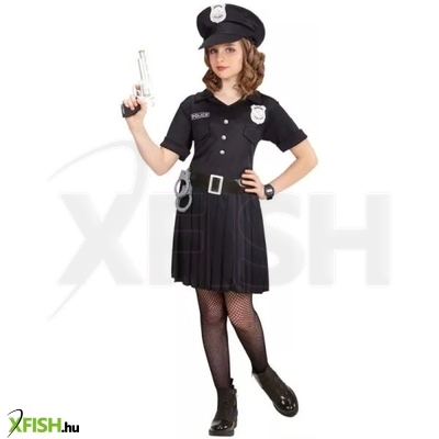 Rendőrnő jelmez szoknyával - 116 cm