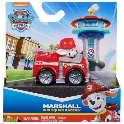 Mancs őrjárat: Versenyautók kutyus figurákkal - többféle