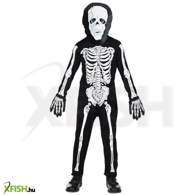 Csontváz jelmez - 116 cm