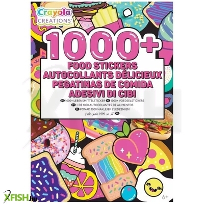 Crayola Creations: Matricás füzet 1000+ matricával - Ételek