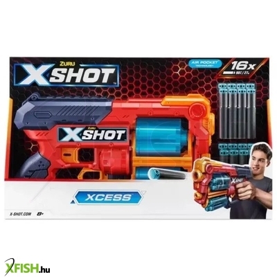 X-Shot: Xcess szivacslövő fegyver 16 lövedékkel