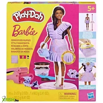 Play-Doh: Barbie – Divatrajongó fodros kreatív szett
