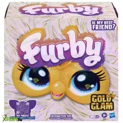 Furby: Interaktív plüssfigura, angol nyelvű - Gold Glam