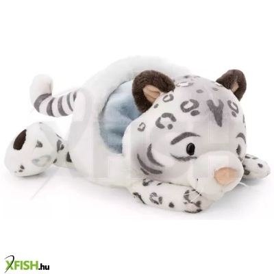 Nici: Eleni Snowbell plüss hópárduc, sapkás, fekvő - 45 cm