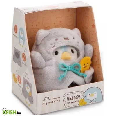 Nici: Waddle plüss pingvin jelmezben, dobozban - 8 cm