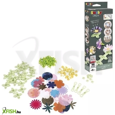 Smoby Crea: Virágkészítő utántöltő - Virágok, 98 db-os