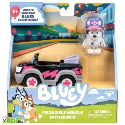 Bluey: Autó Pizza Muffin figurával